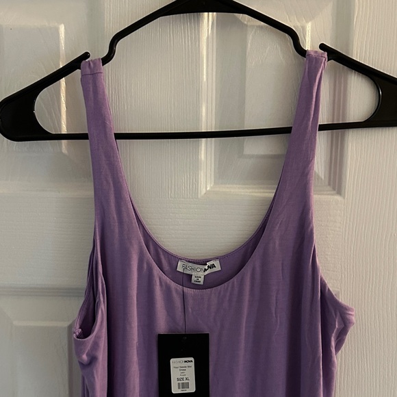 FashionNova Lilac Sleeveless Scoop Neck Dress - Picture 3 of 8